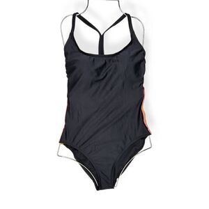 All In Motion Black Medium Coverage One piece Swimsuit Medium 8-10